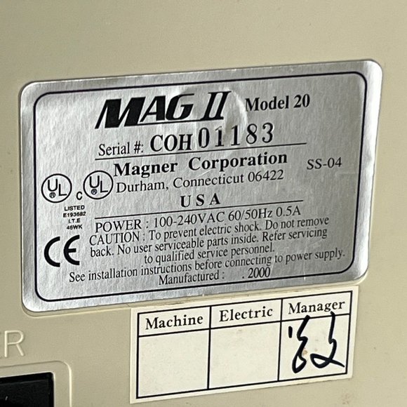 Magner MAGII 20 Series Currency Counter  (Only needs new rubber wheels) - Picture 2 of 7